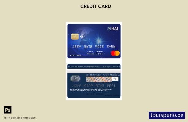 lista para imprimir plantilla de mastercard del banco BAI de Cabo Verde
